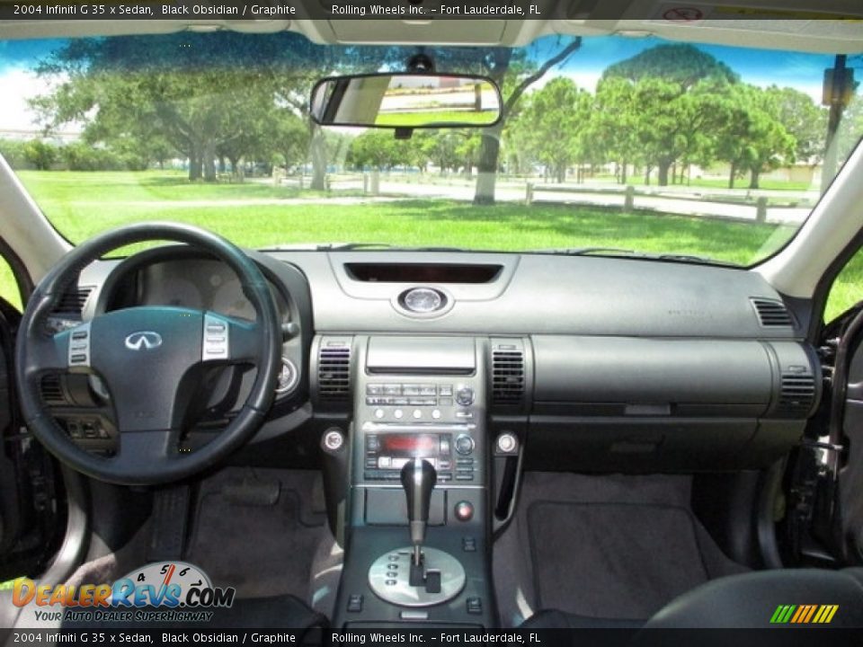 2004 Infiniti G 35 x Sedan Black Obsidian / Graphite Photo #8