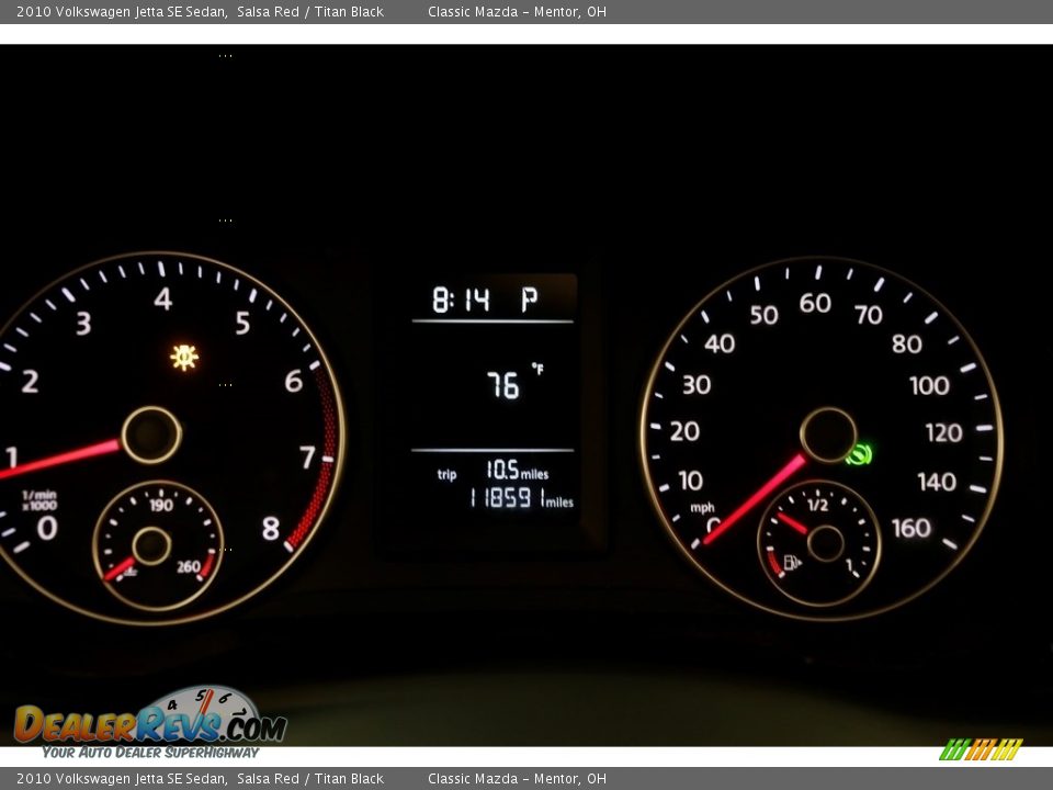 2010 Volkswagen Jetta SE Sedan Salsa Red / Titan Black Photo #7