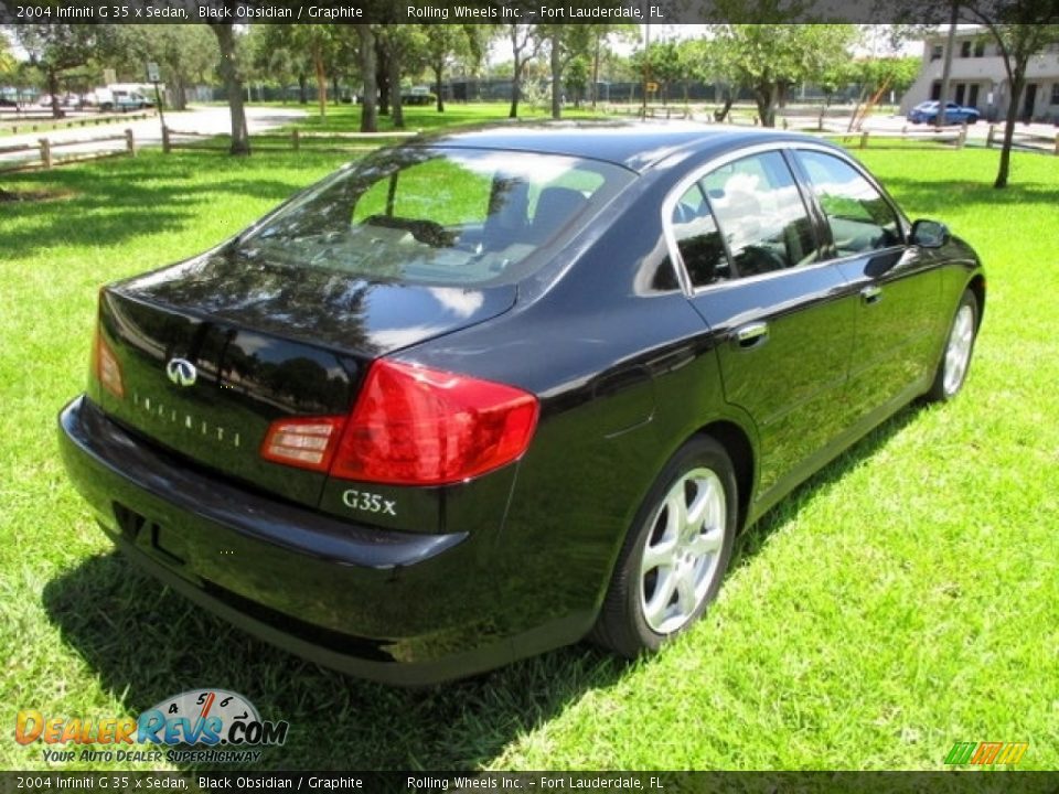 2004 Infiniti G 35 x Sedan Black Obsidian / Graphite Photo #9