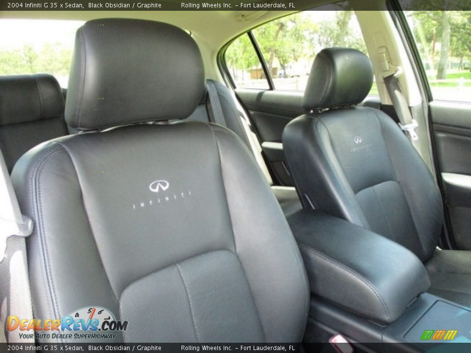 2004 Infiniti G 35 x Sedan Black Obsidian / Graphite Photo #10