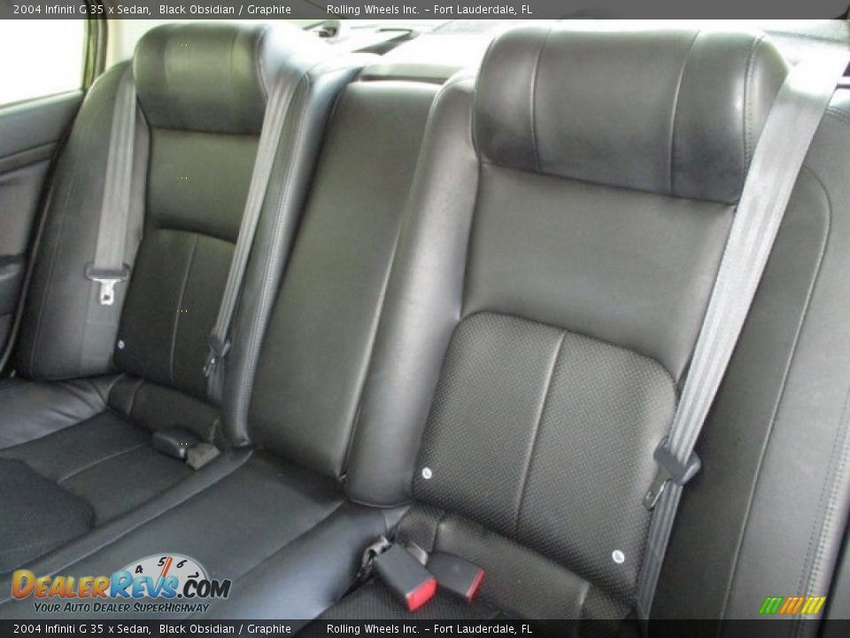 2004 Infiniti G 35 x Sedan Black Obsidian / Graphite Photo #12