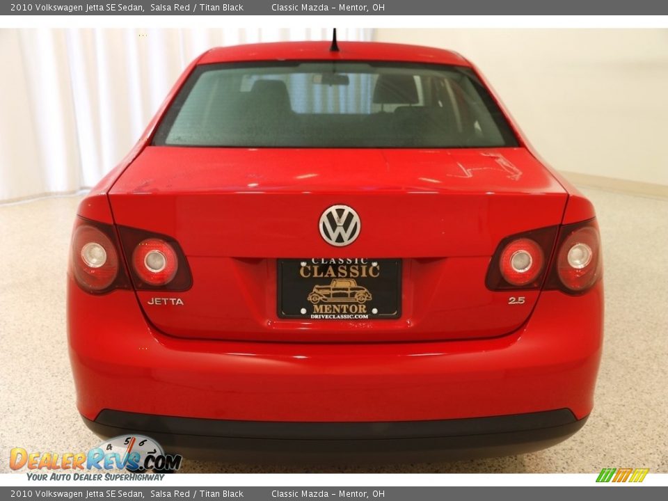 2010 Volkswagen Jetta SE Sedan Salsa Red / Titan Black Photo #17