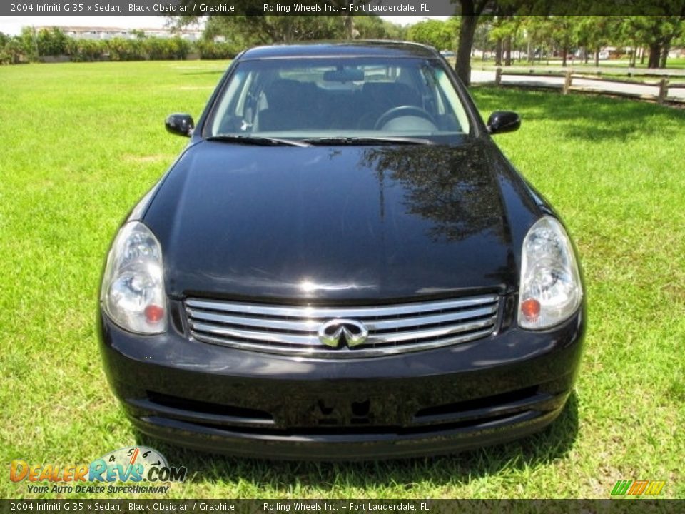 2004 Infiniti G 35 x Sedan Black Obsidian / Graphite Photo #15