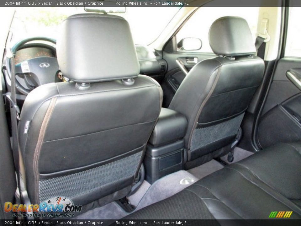 2004 Infiniti G 35 x Sedan Black Obsidian / Graphite Photo #16