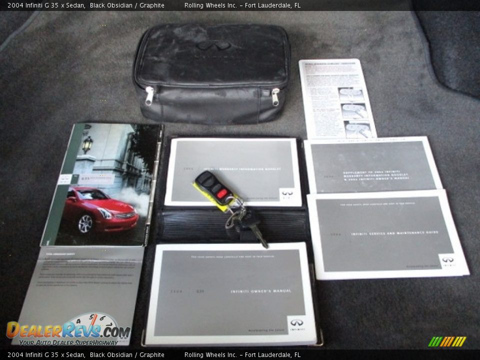 2004 Infiniti G 35 x Sedan Black Obsidian / Graphite Photo #19