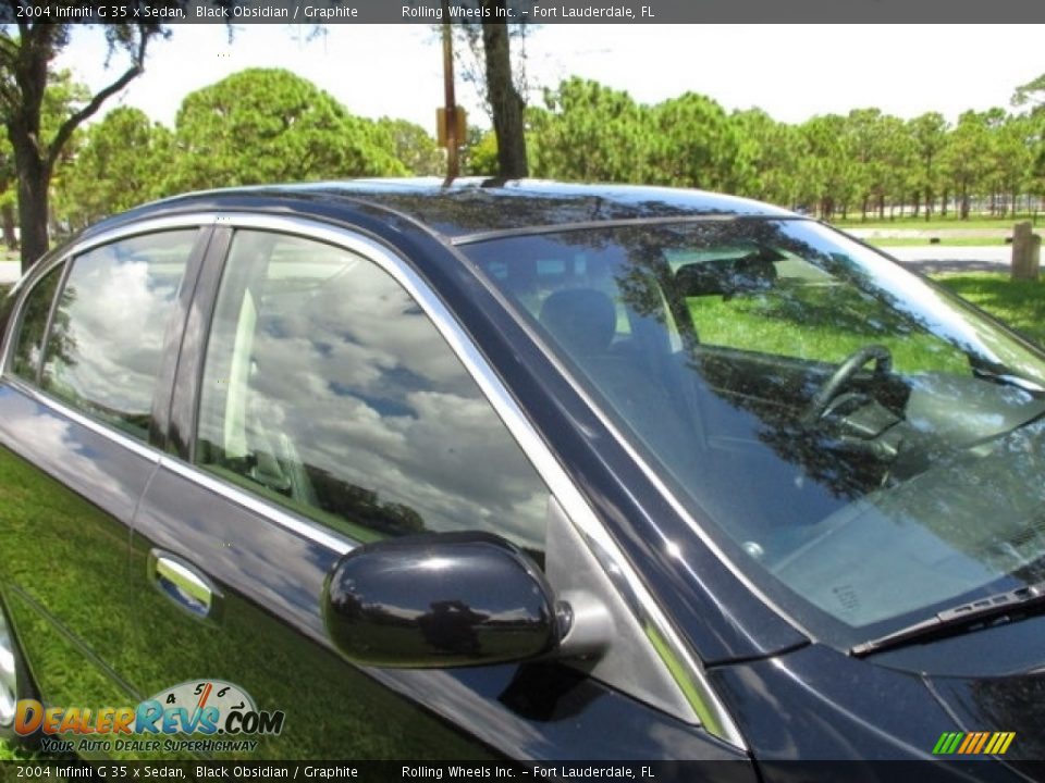 2004 Infiniti G 35 x Sedan Black Obsidian / Graphite Photo #20