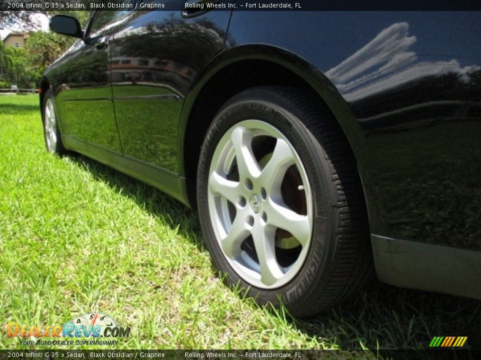 2004 Infiniti G 35 x Sedan Black Obsidian / Graphite Photo #22