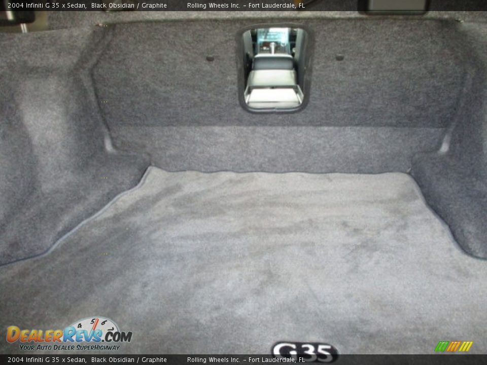 2004 Infiniti G 35 x Sedan Black Obsidian / Graphite Photo #23