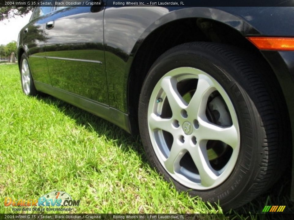 2004 Infiniti G 35 x Sedan Black Obsidian / Graphite Photo #24