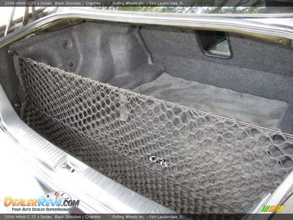 2004 Infiniti G 35 x Sedan Black Obsidian / Graphite Photo #25