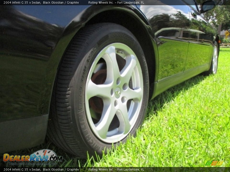 2004 Infiniti G 35 x Sedan Black Obsidian / Graphite Photo #26