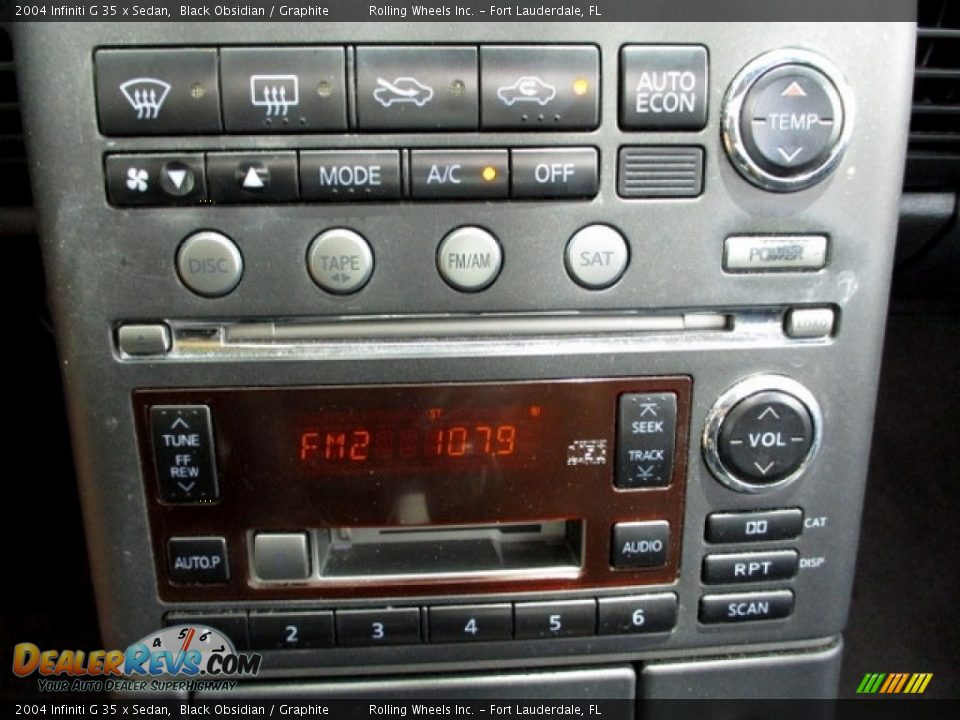 2004 Infiniti G 35 x Sedan Black Obsidian / Graphite Photo #27