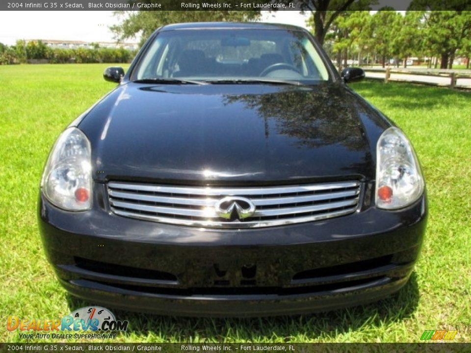 2004 Infiniti G 35 x Sedan Black Obsidian / Graphite Photo #28