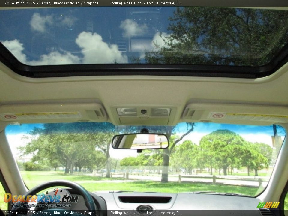 2004 Infiniti G 35 x Sedan Black Obsidian / Graphite Photo #29