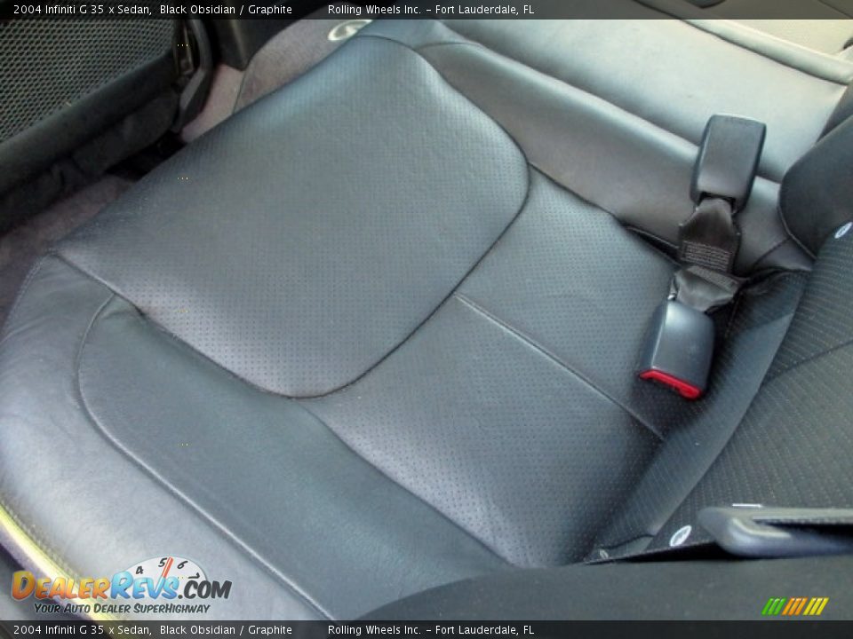 2004 Infiniti G 35 x Sedan Black Obsidian / Graphite Photo #30