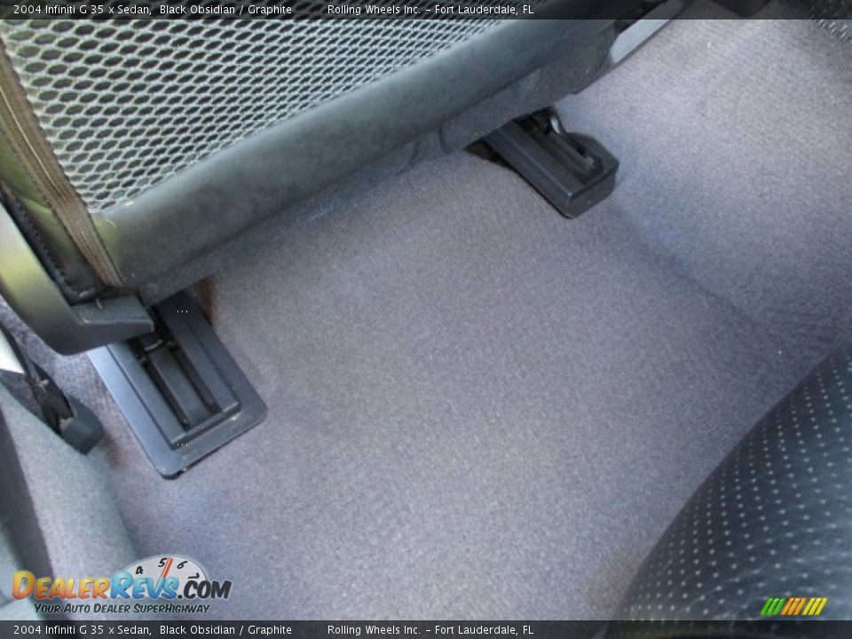 2004 Infiniti G 35 x Sedan Black Obsidian / Graphite Photo #32
