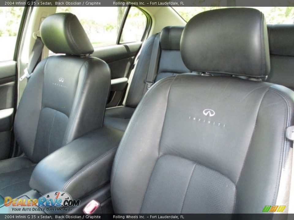 2004 Infiniti G 35 x Sedan Black Obsidian / Graphite Photo #34