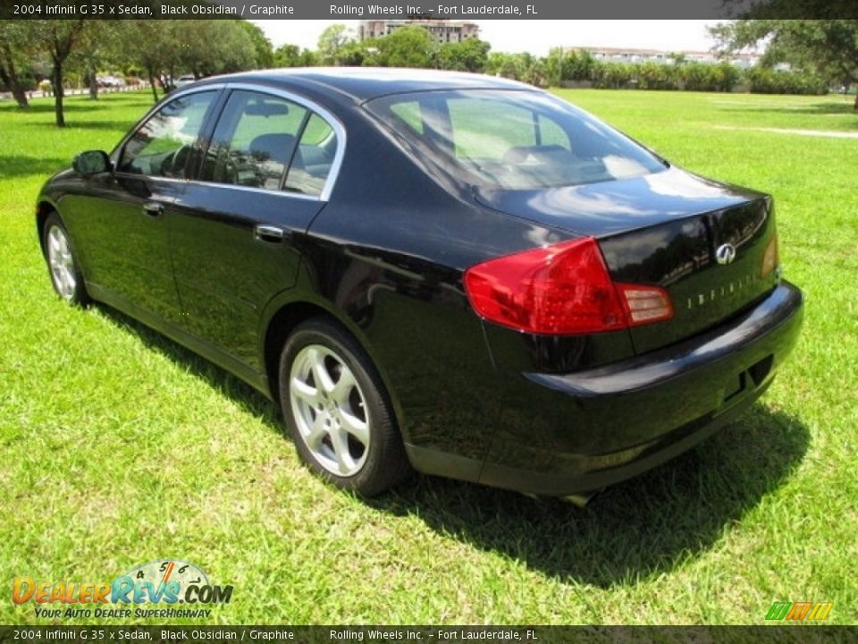 2004 Infiniti G 35 x Sedan Black Obsidian / Graphite Photo #35