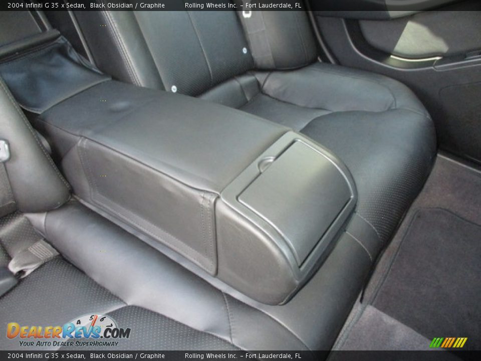 2004 Infiniti G 35 x Sedan Black Obsidian / Graphite Photo #36