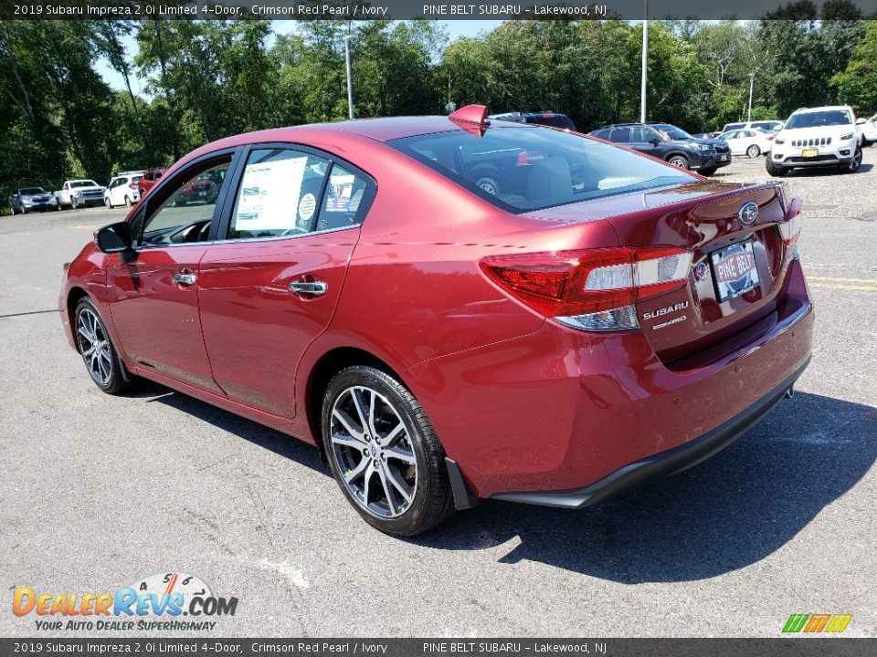2019 Subaru Impreza 2.0i Limited 4-Door Crimson Red Pearl / Ivory Photo #4