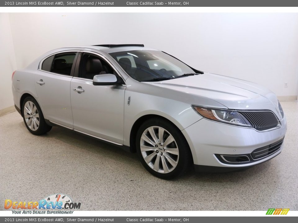 2013 Lincoln MKS EcoBoost AWD Silver Diamond / Hazelnut Photo #1