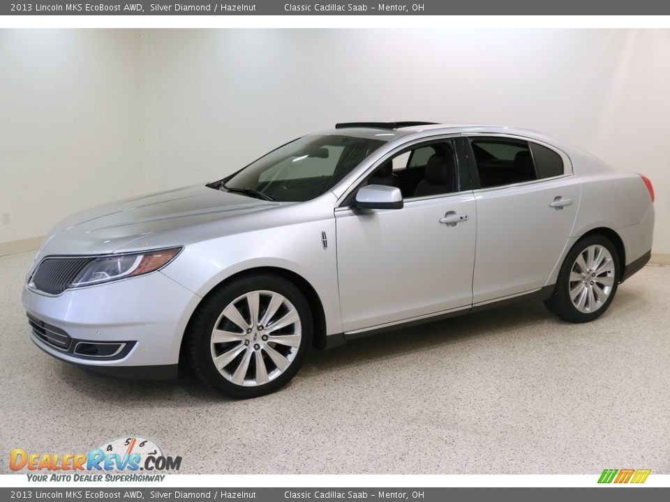 2013 Lincoln MKS EcoBoost AWD Silver Diamond / Hazelnut Photo #3