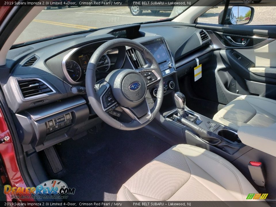 2019 Subaru Impreza 2.0i Limited 4-Door Crimson Red Pearl / Ivory Photo #7