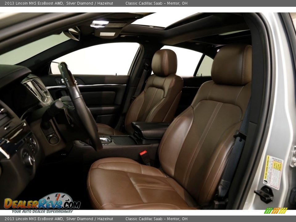 2013 Lincoln MKS EcoBoost AWD Silver Diamond / Hazelnut Photo #6