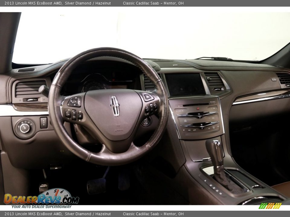 2013 Lincoln MKS EcoBoost AWD Silver Diamond / Hazelnut Photo #7