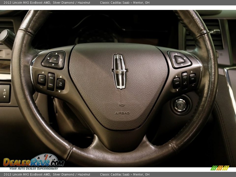 2013 Lincoln MKS EcoBoost AWD Silver Diamond / Hazelnut Photo #8