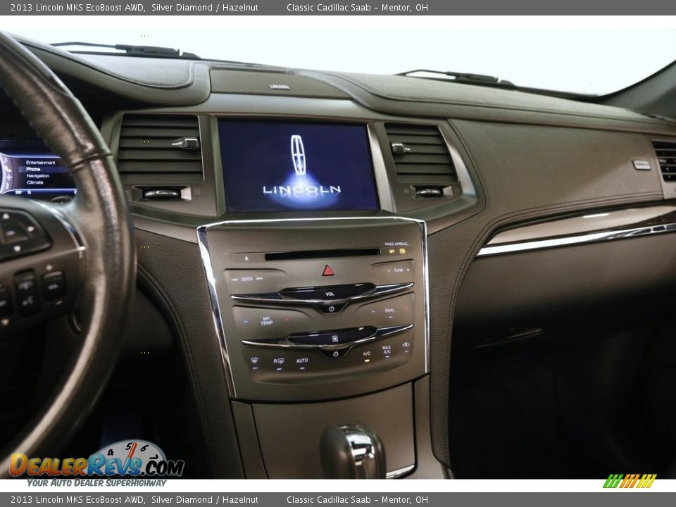 2013 Lincoln MKS EcoBoost AWD Silver Diamond / Hazelnut Photo #10