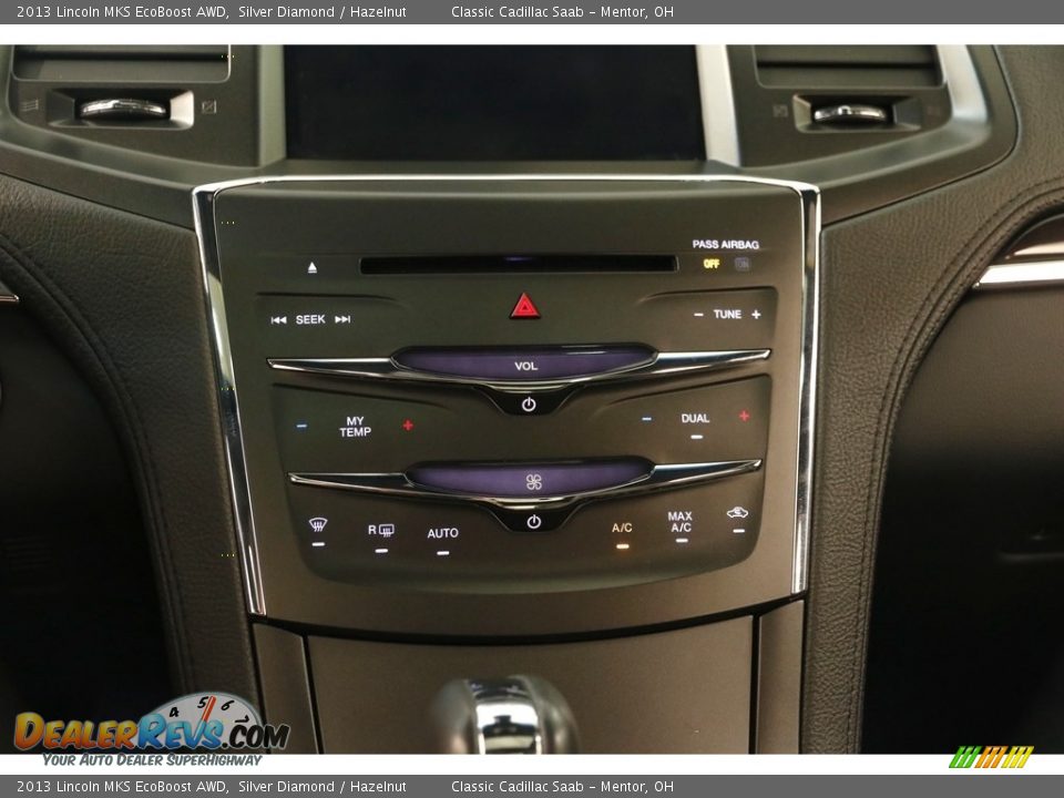 2013 Lincoln MKS EcoBoost AWD Silver Diamond / Hazelnut Photo #16