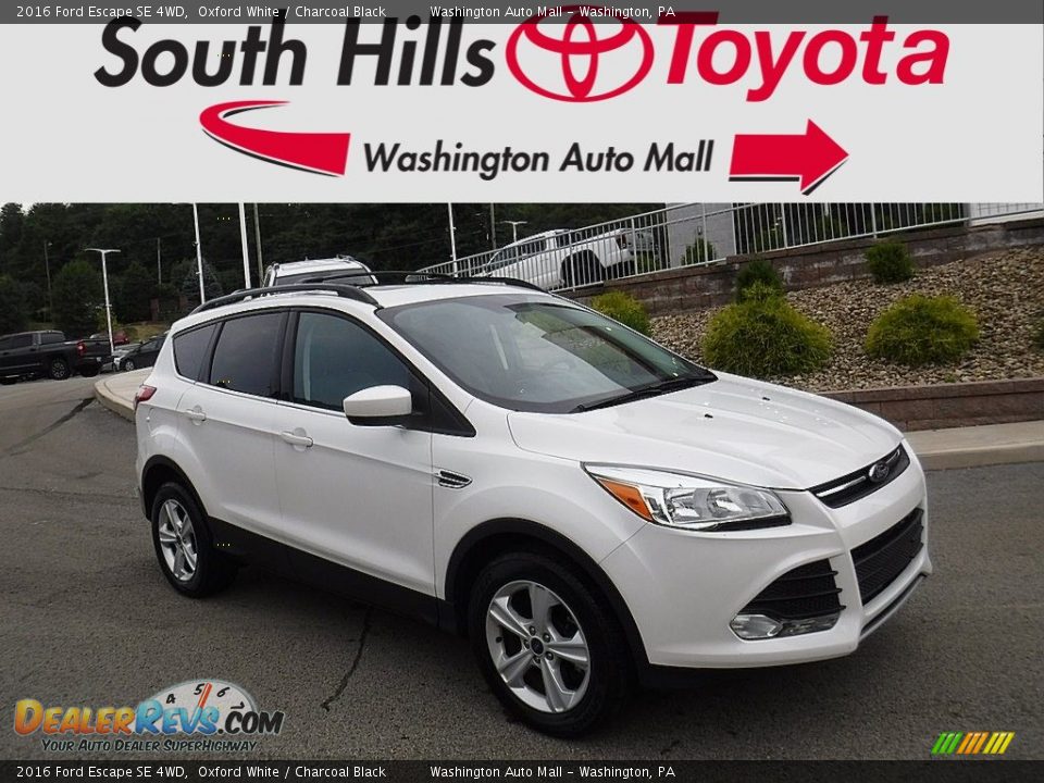 2016 Ford Escape SE 4WD Oxford White / Charcoal Black Photo #1