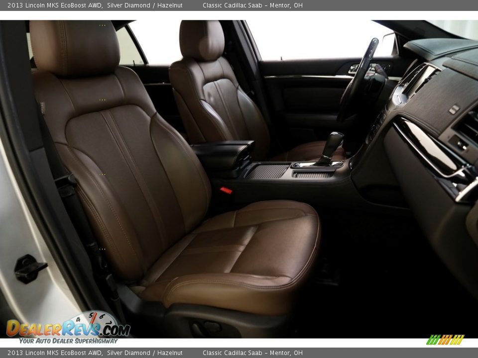 2013 Lincoln MKS EcoBoost AWD Silver Diamond / Hazelnut Photo #19