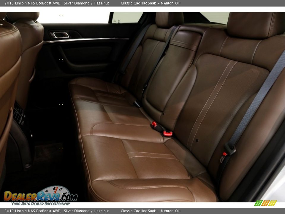 2013 Lincoln MKS EcoBoost AWD Silver Diamond / Hazelnut Photo #21