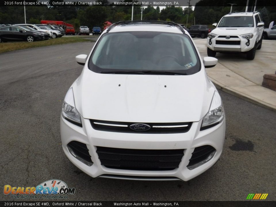 2016 Ford Escape SE 4WD Oxford White / Charcoal Black Photo #5