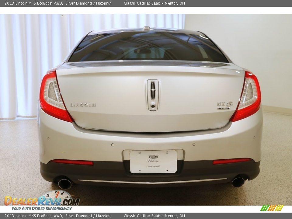 2013 Lincoln MKS EcoBoost AWD Silver Diamond / Hazelnut Photo #23