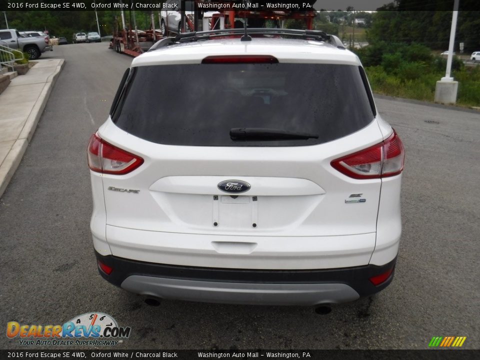 2016 Ford Escape SE 4WD Oxford White / Charcoal Black Photo #10