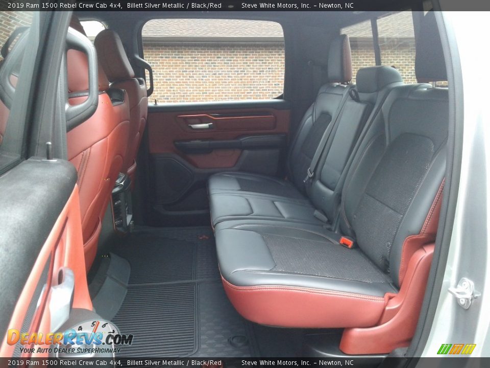 Rear Seat of 2019 Ram 1500 Rebel Crew Cab 4x4 Photo #11