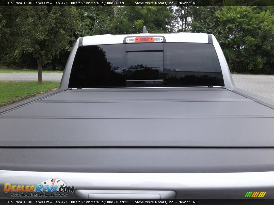 2019 Ram 1500 Rebel Crew Cab 4x4 Billett Silver Metallic / Black/Red Photo #13