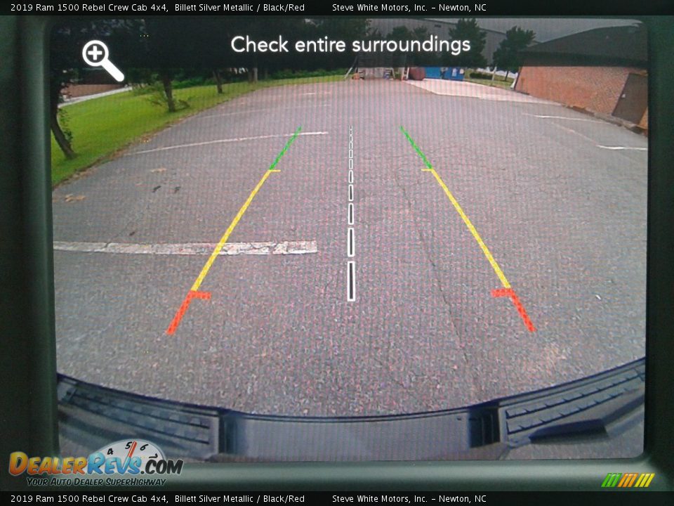 2019 Ram 1500 Rebel Crew Cab 4x4 Billett Silver Metallic / Black/Red Photo #25