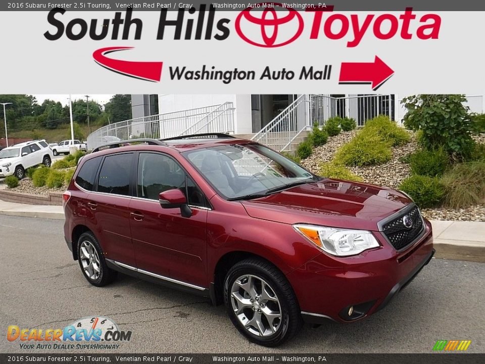 2016 Subaru Forester 2.5i Touring Venetian Red Pearl / Gray Photo #1