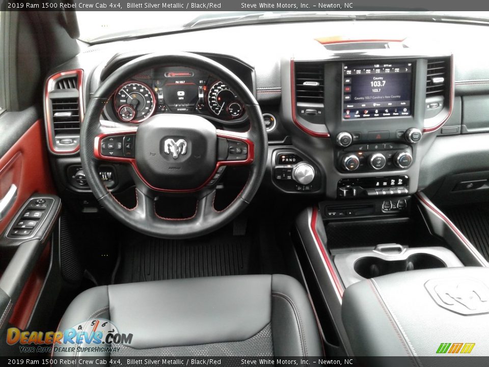 Dashboard of 2019 Ram 1500 Rebel Crew Cab 4x4 Photo #34