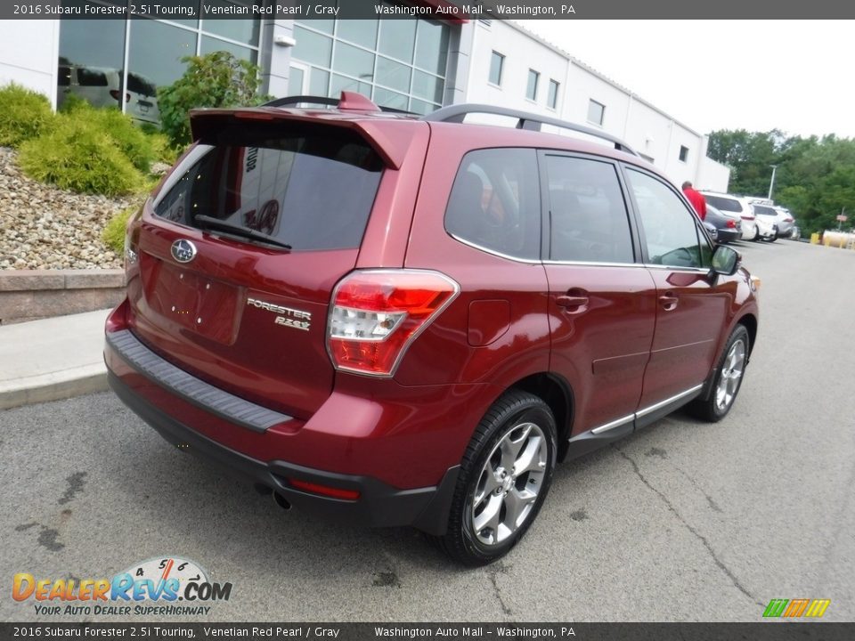 2016 Subaru Forester 2.5i Touring Venetian Red Pearl / Gray Photo #12