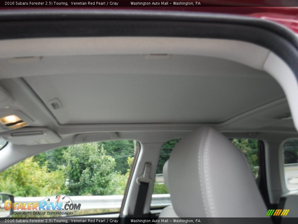 2016 Subaru Forester 2.5i Touring Venetian Red Pearl / Gray Photo #13
