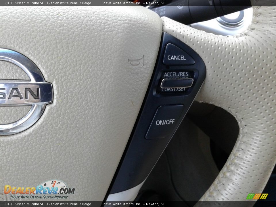 2010 Nissan Murano SL Glacier White Pearl / Beige Photo #18