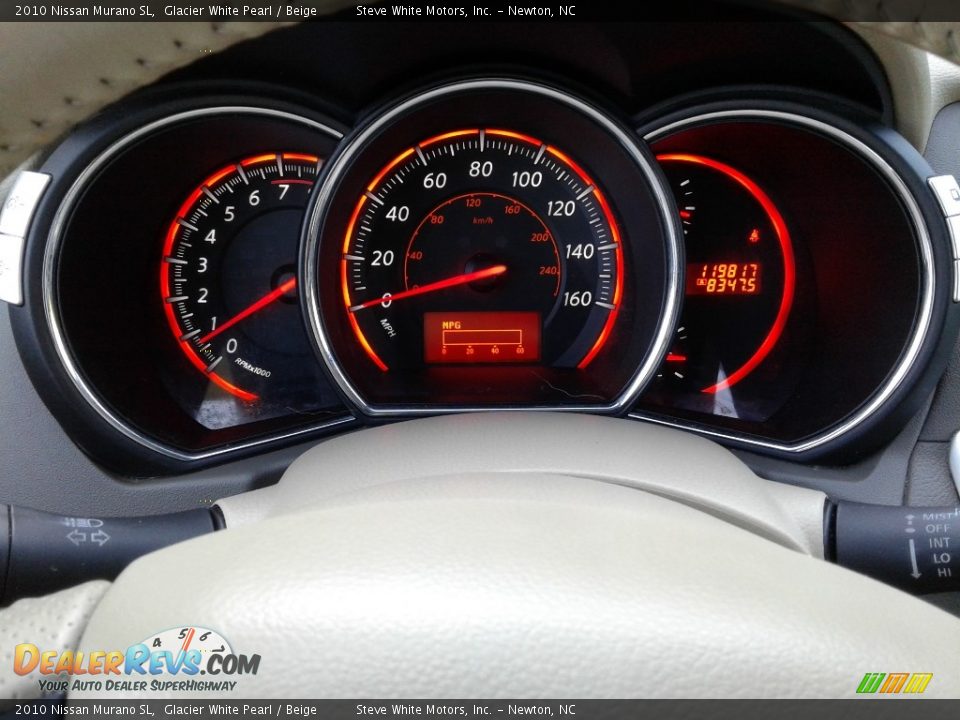 2010 Nissan Murano SL Glacier White Pearl / Beige Photo #19