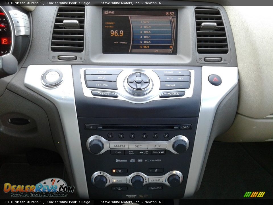 2010 Nissan Murano SL Glacier White Pearl / Beige Photo #20