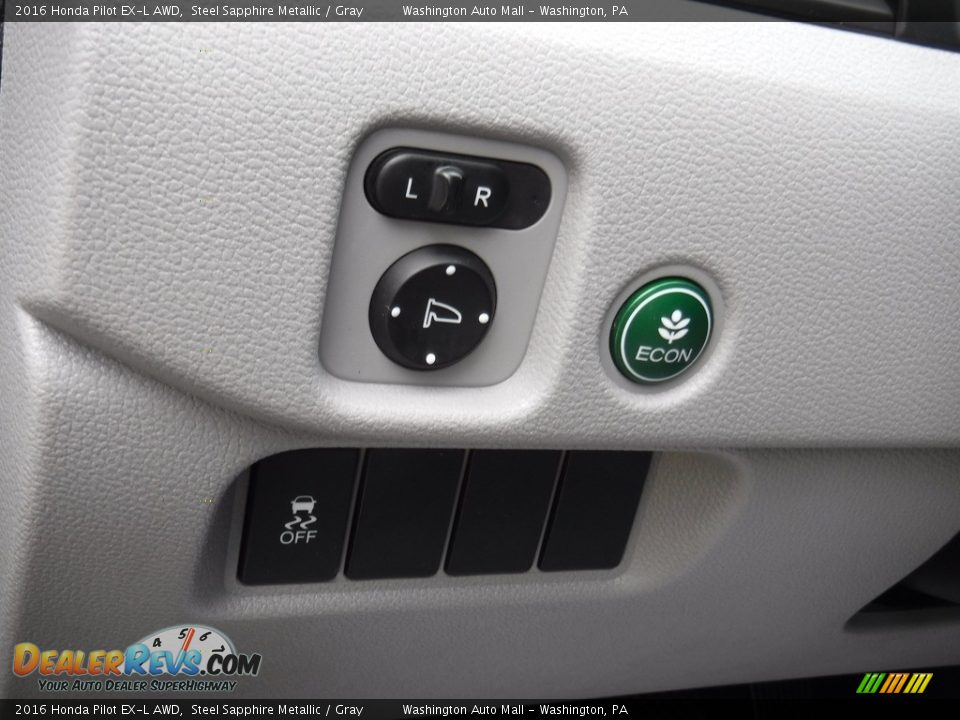 2016 Honda Pilot EX-L AWD Steel Sapphire Metallic / Gray Photo #14