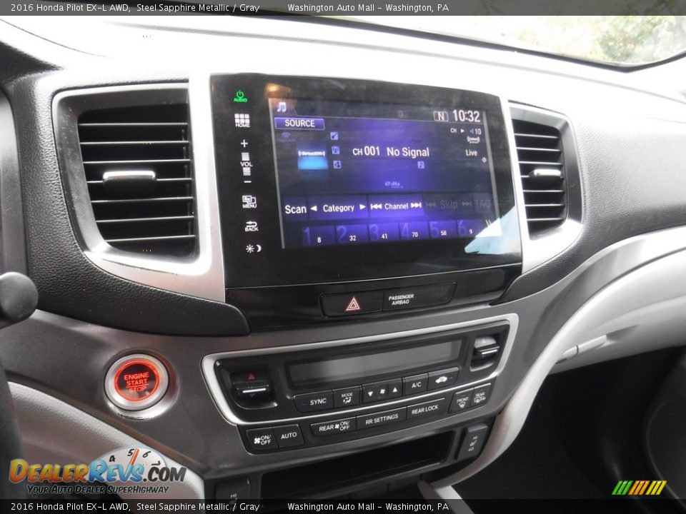 2016 Honda Pilot EX-L AWD Steel Sapphire Metallic / Gray Photo #19
